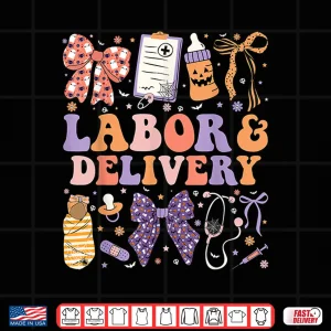 Design Halloween LD Nurse Coquette Labor Delivery Nurse Halloween Shirt