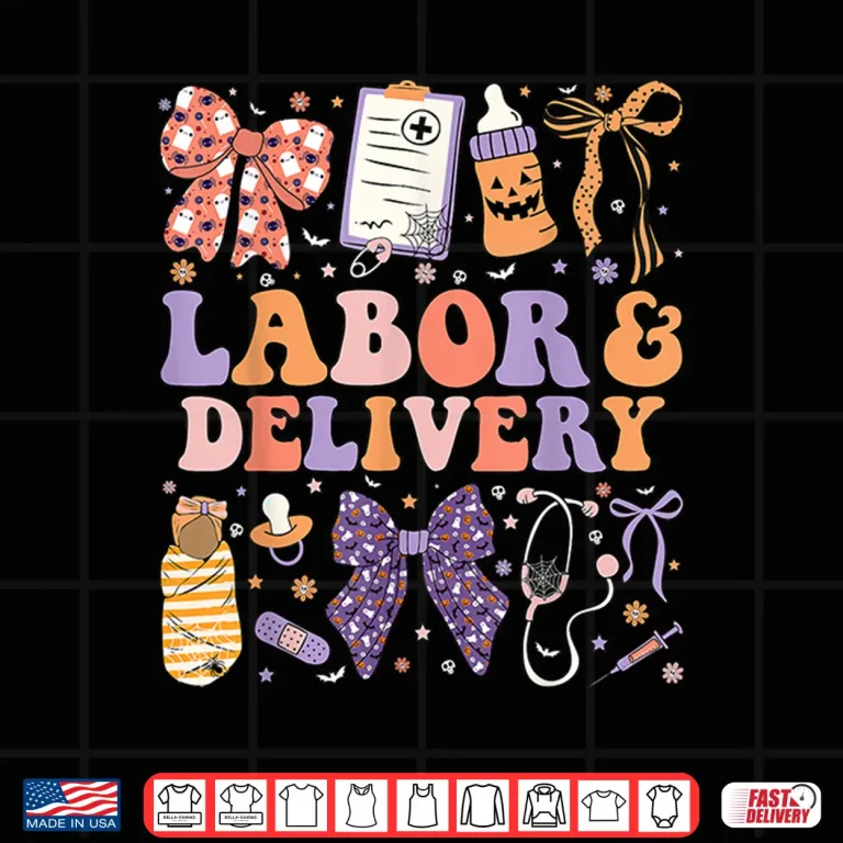 Design Halloween LD Nurse Coquette Labor Delivery Nurse Halloween Shirt