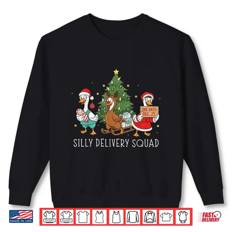 Labor And Delivery Nurse Silly Goose Christmas L&D Squad Shirt 2 Sweatshirt Labor And Delivery Nurse Silly Goose Christmas LD Squad Shirt