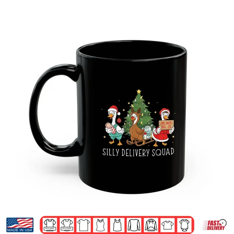 Labor And Delivery Nurse Silly Goose Christmas L&D Squad Shirt 3 Mug Labor And Delivery Nurse Silly Goose Christmas LD Squad Shirt