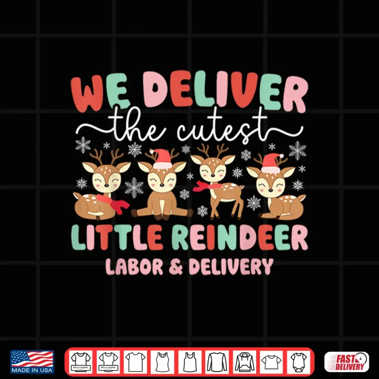 Design Little Reindeer LD Nurse Christmas LD Nursing Xmas Party Shirt