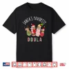 Santa’S Favorite Doula Nurse Christmas Postpartum Midwife Shirt