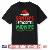 Santa’S Favorite Midwife Christmas L&D Nurse Baby Catcher Shirt
