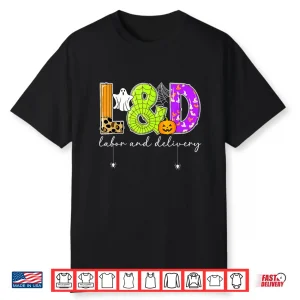 Spooky L&D Nurse Labor And Delivery Nurse Halloween Shirt
