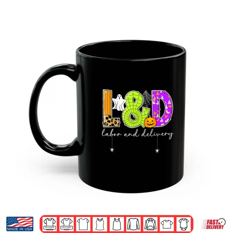 Mug Spooky LD Nurse Labor And Delivery Nurse Halloween Shirt