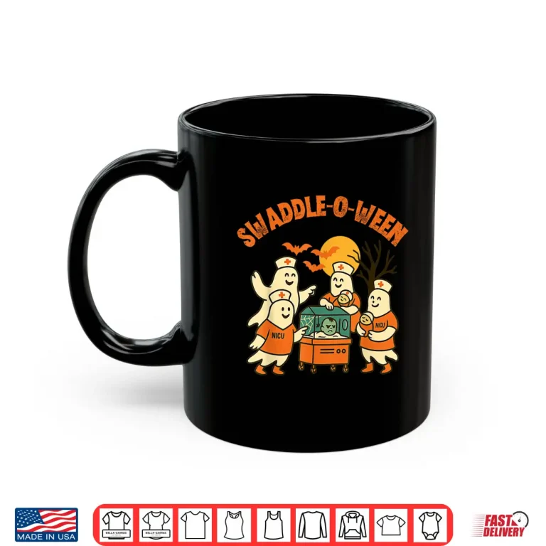 Mug Swaddle O Ween Nicu Nurse Halloween Neonatal Fall LD Mbu Shirt