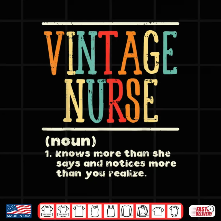 Design Vintage Nurse Definition Funny Nursing Rn Er Ed Icu LD Gift Shirt