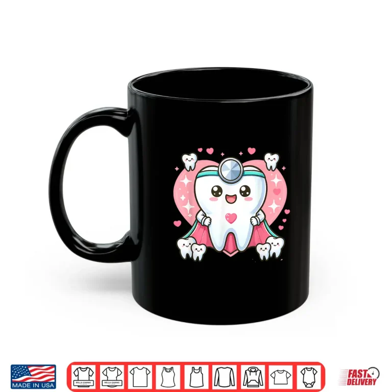 Mug Cute Super Hero Dentist Superhero Tooth Doctor Shirt
