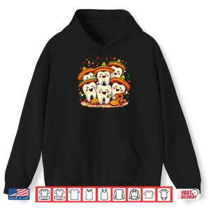 Hoodie Funny Cinco De Mayo Dentist Tooth Fiesta Sombrero Design Shirt