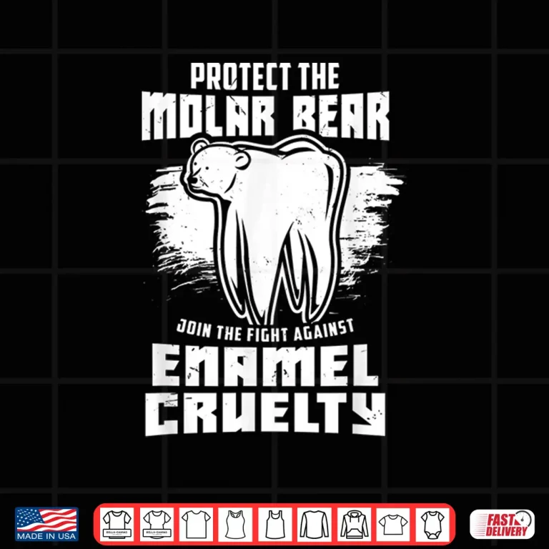 Design Protect The Molar Bear Funny Dentist Shirt
