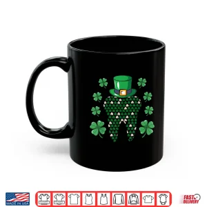 Mug Tooth Leprechaun Hat Shamrock St PatrickS Day Dentists Men Shirt