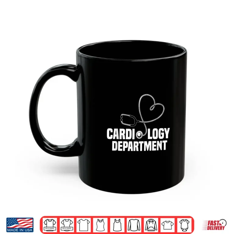 Mug Cardiology Department Stethoscope Heart Surgeons Surgery Shirt