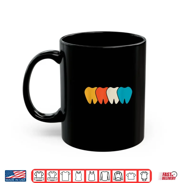Mug Dentist Dental Hygienist Dentistry Teeth Retro Vintage Shirt
