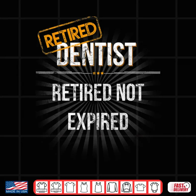 Design Mens Retired Dentist Retirement Christmas Gift For Dentists Shirt
