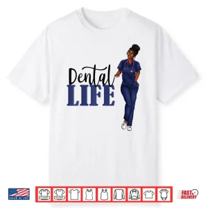 Shirt & Gift For Black Dentists Dental Hygenists And Staffs Shirt