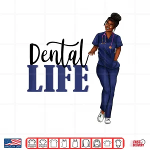 Design Shirt Gift For Black Dentists Dental Hygenists And Staffs Shirt