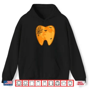Hoodie Dental Halloween Tooth Spooky Dentist Costume Gift Shirt