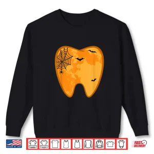 Sweatshirt Dental Halloween Tooth Spooky Dentist Costume Gift Shirt
