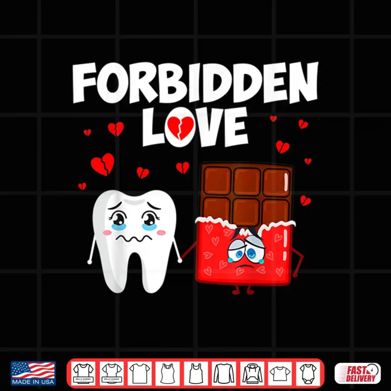 Design Tooth And Candy Forbidden Love Dentists Dental Hygienist Shirt