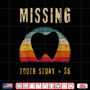 Design Tooth Fairy Retro Vintage Dental Hygienist Dentists Shirt