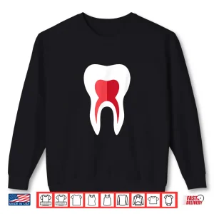 Sweatshirt Valentine Dental Heart Tooth Endodontics Dentists Valentines Shirt