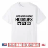Camping Rv Caravan Motorhome Just Here For The Hookups Funny Shirt