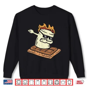Sweatshirt Dabbing Smore Marshmallow Cute Dab Dance Camping Camper Gift Shirt
