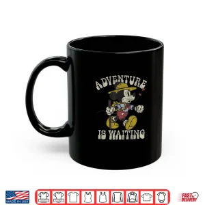 Mug Disney Mickey Friends Camping Mickey Adventure Is Waiting Shirt