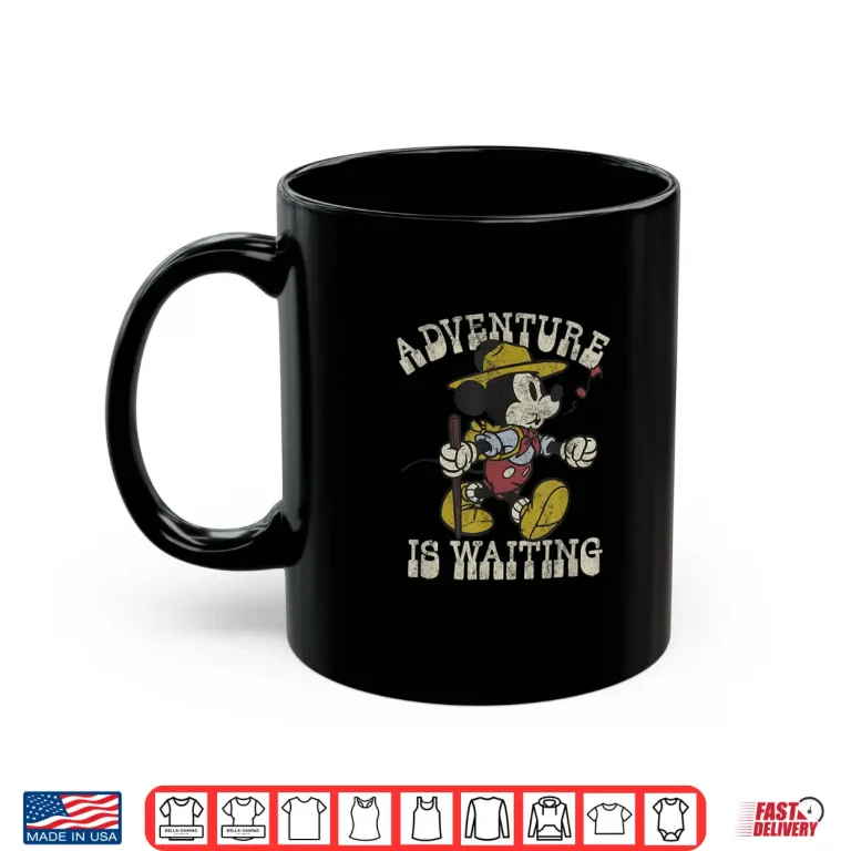 Disney Mickey & Friends Camping Mickey Adventure Is Waiting Shirt 2 Mug Disney Mickey Friends Camping Mickey Adventure Is Waiting Shirt
