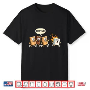 Group Hug Marshmallow Campfire Smores Funny Camping Shirt