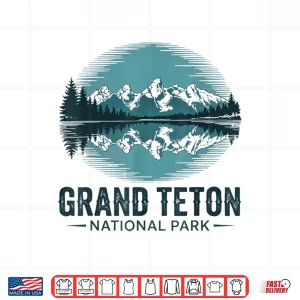 Design Grand Teton National Park Retro Outdoor Us National Park Shirt