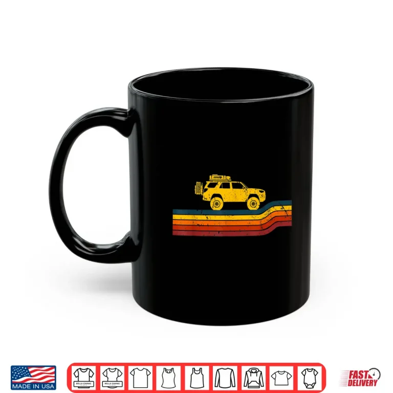 Mug Overland Atlas Retro Runner Tracks 4X4 Offload Camping Shirt