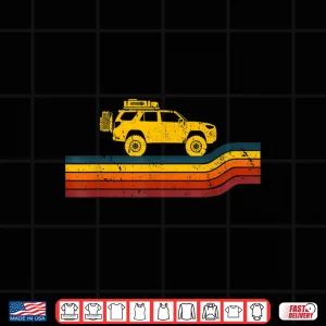 Design Overland Atlas Retro Runner Tracks 4X4 Offload Camping Shirt