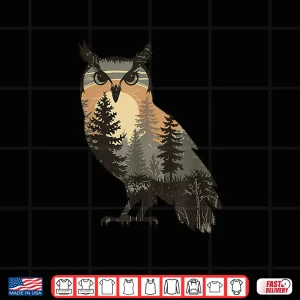 Design Owl Hunting Hiking Outdoor Camping Forest Men Women Owl Shirt