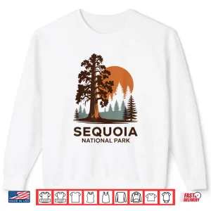 Sweatshirt Retro Sequoia National Park Hiking Camping Outdoor Shirt