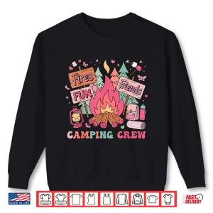 Sweatshirt Retro Girls Kids Campfire Family Matching Camping Crew 2025 Shirt