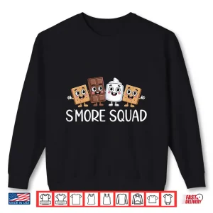 Sweatshirt Smore Squad Camping Campfire Chocolate Marshmallow SMores Shirt