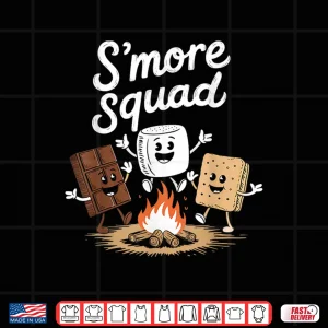 Design SMore Squad Camping Smores Kawaii SMores Shirt