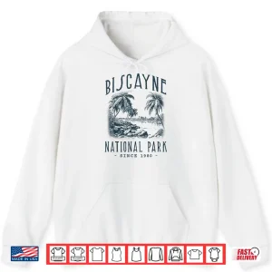 Hoodie Biscayne National Park Florida. Camping Hiker Vintage Shirt
