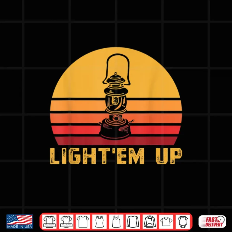 Design Eighties Camping Light Them Lantern Shirt
