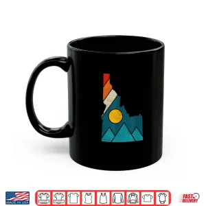 Mug Idaho Vintage State Map Mountains Hiker Camping Pride Gift Shirt