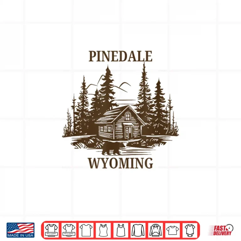 Design Pinedale Wyoming Cabin Bear Shirt