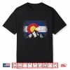 Colorado Flag Mountain Ski Winter Gift Hiker Hiking Camping Shirt