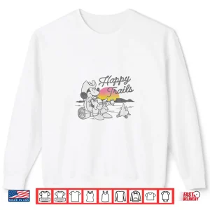 Sweatshirt Disney Mickey Happy Trails Color Pop Sunset Camping Shirt
