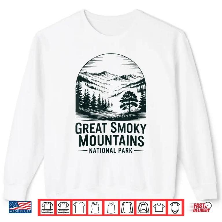 Great Smoky Mountains National Park Retro National Park Shirt 2 Sweatshirt Great Smoky Mountains National Park Retro National Park Shirt