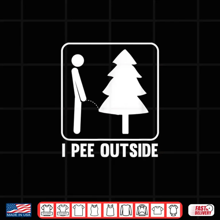Design I Pee Outside Funny Camping Shirt