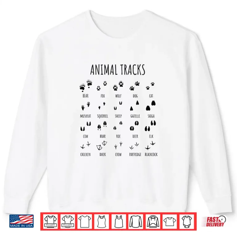 Kids Nature Explorer Shirt Animal Tracks Tee For Camping Hiking 2 Sweatshirt Kids Nature Explorer Shirt Animal Tracks Tee For Camping Hiking