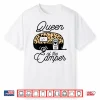 Queen Of The Camper Leopard Women Camper Camping Traveler Shirt