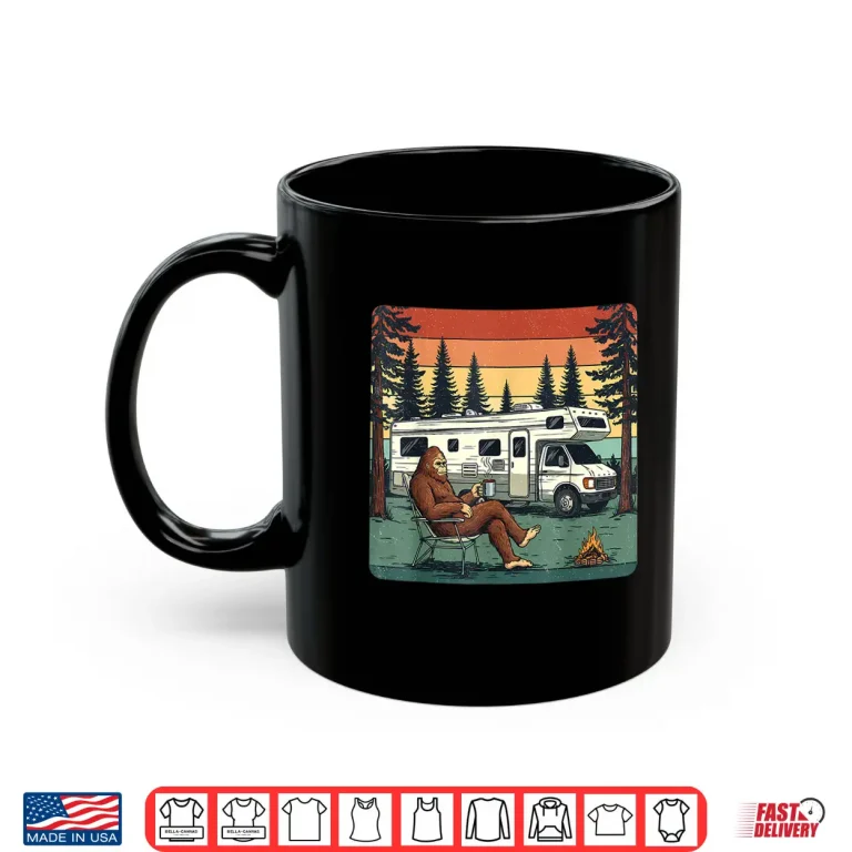 Vintage Camping Motorhome Rv Bigfoot Adventure Shirt 2 Mug Vintage Camping Motorhome Rv Bigfoot Adventure Shirt