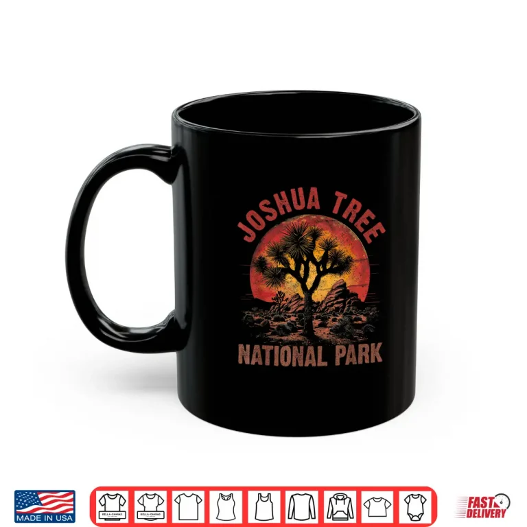 Mug Vintage National Park Retro Outdoor Camping Hike Joshua Tree Shirt